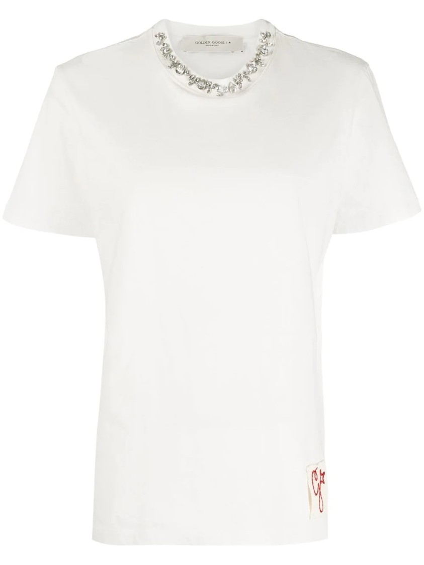Golden Goose Regular Fit T-shirt With Decorative Embellishment
