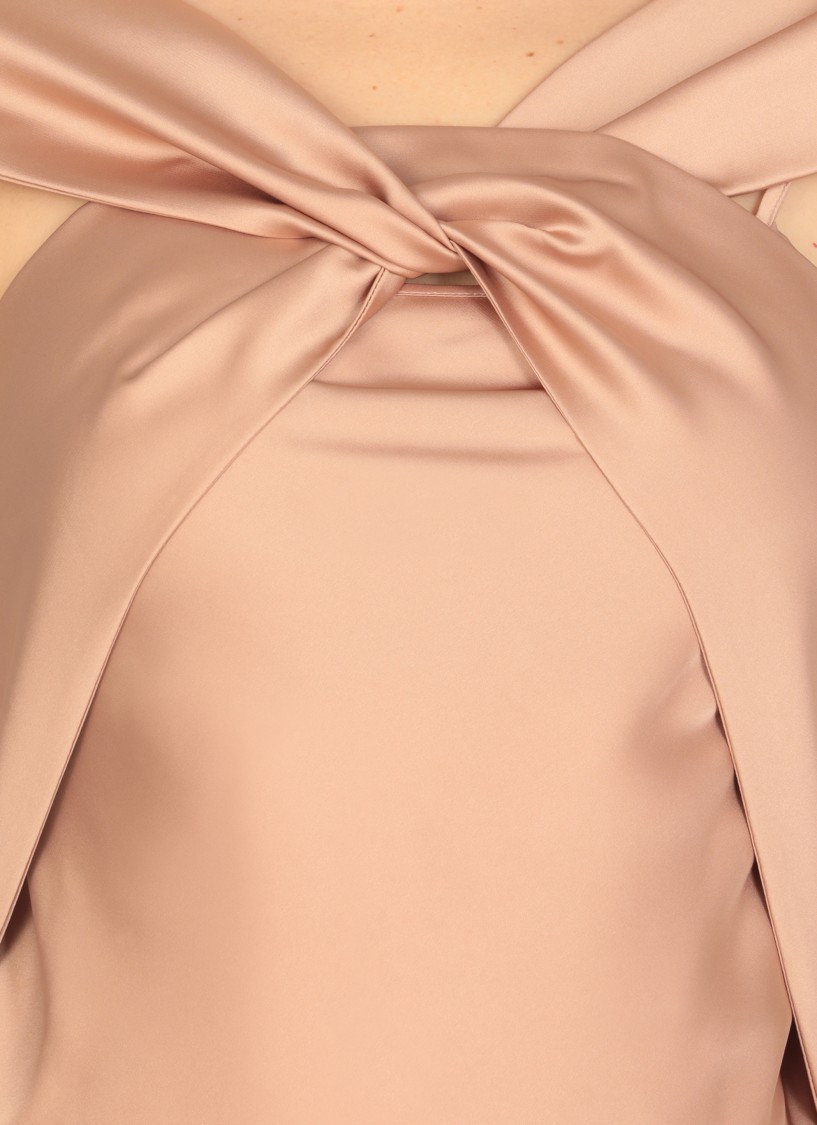 D EXTERIOR D. EXTERIOR PINK SATIN DRESS 