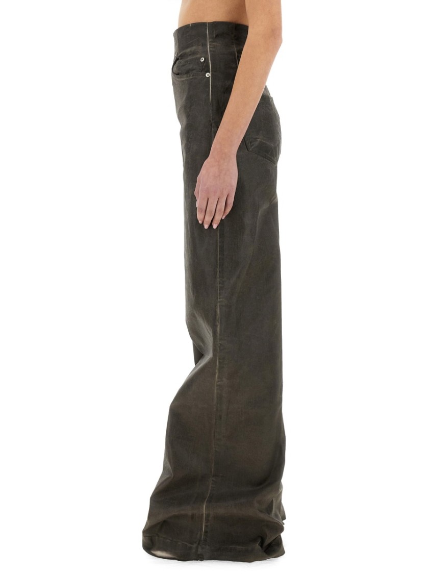 Shop Rick Owens Drkshdw Drkshdw By Rick Owens "dirt Cooper" Denim Pants In Grey