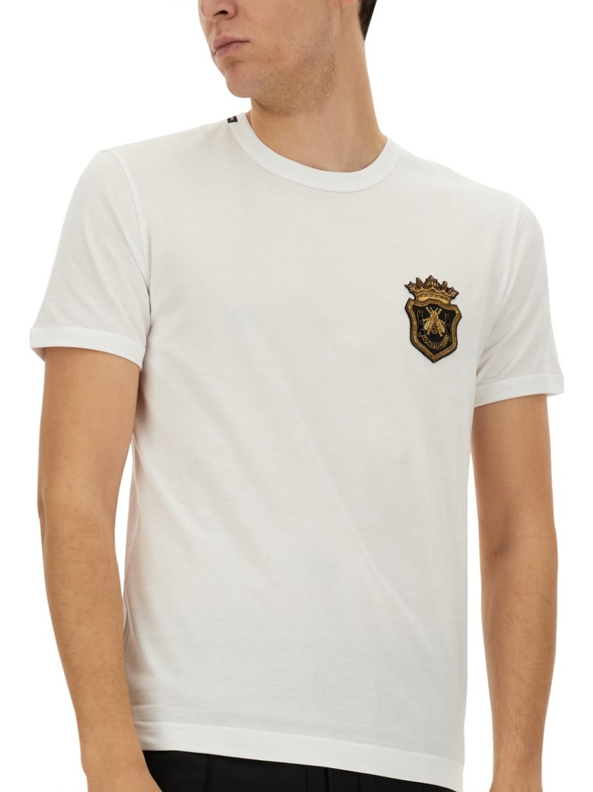 Shop Dolce & Gabbana Cotton T-shirt In White