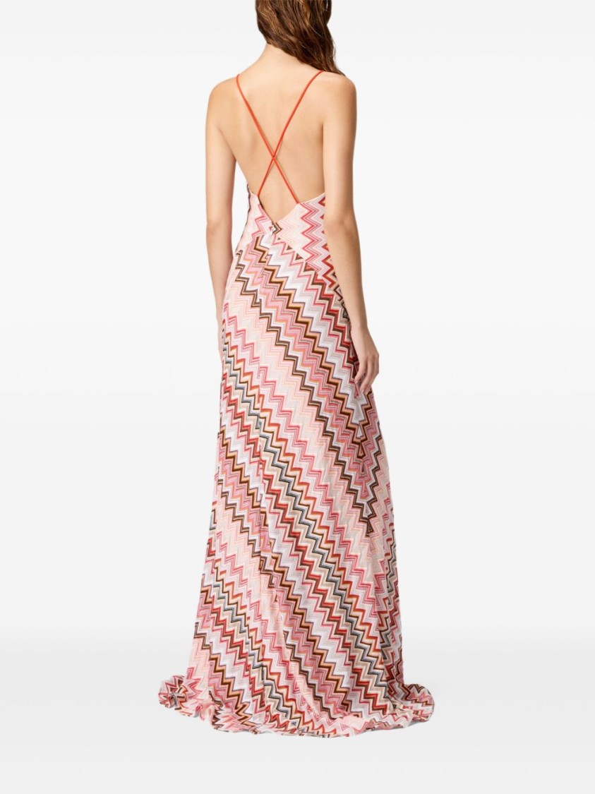 Shop Missoni Multicolored Patchwork Maxi Dress