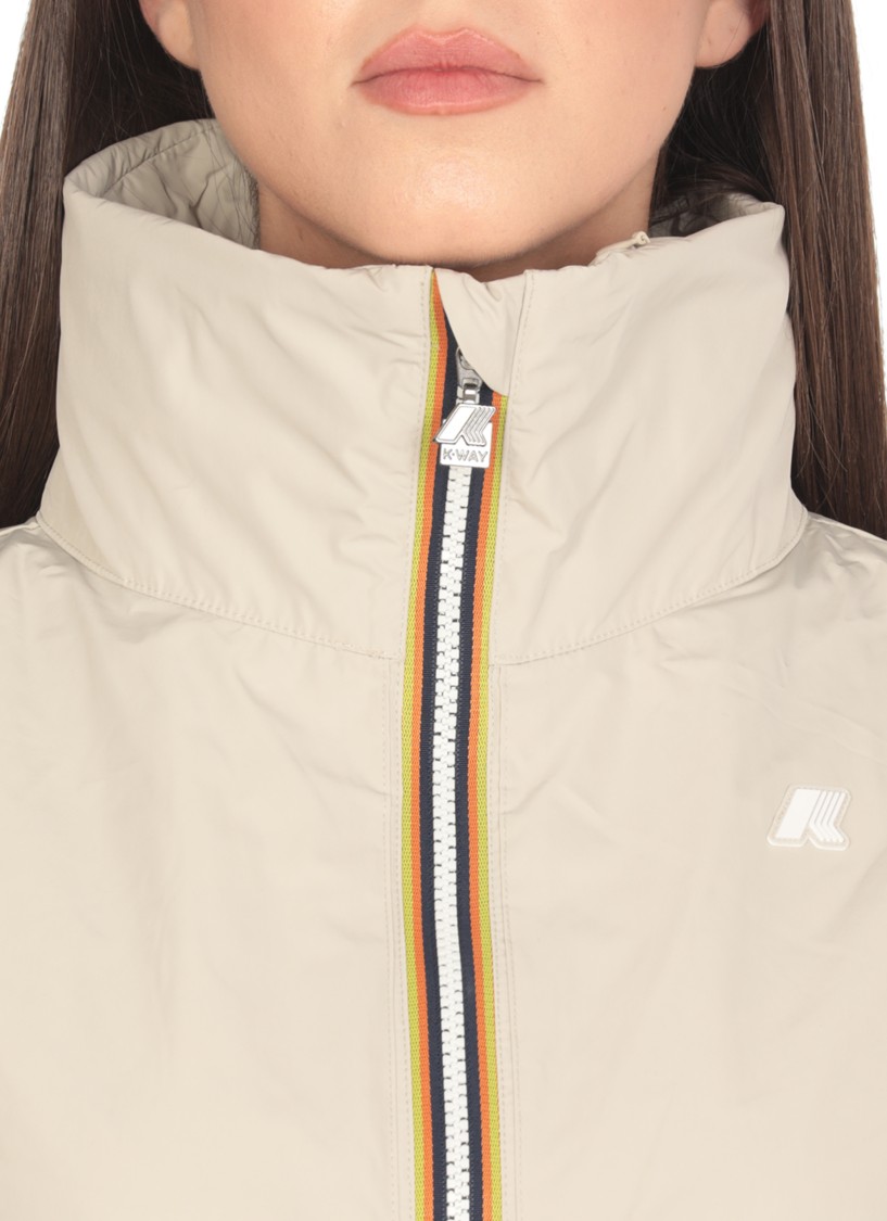 K-way Aubette Memory Touch Jacket In Neutral