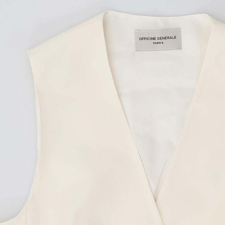 Officine Generale Classic Waistcoat With Fabric-covered Buttons