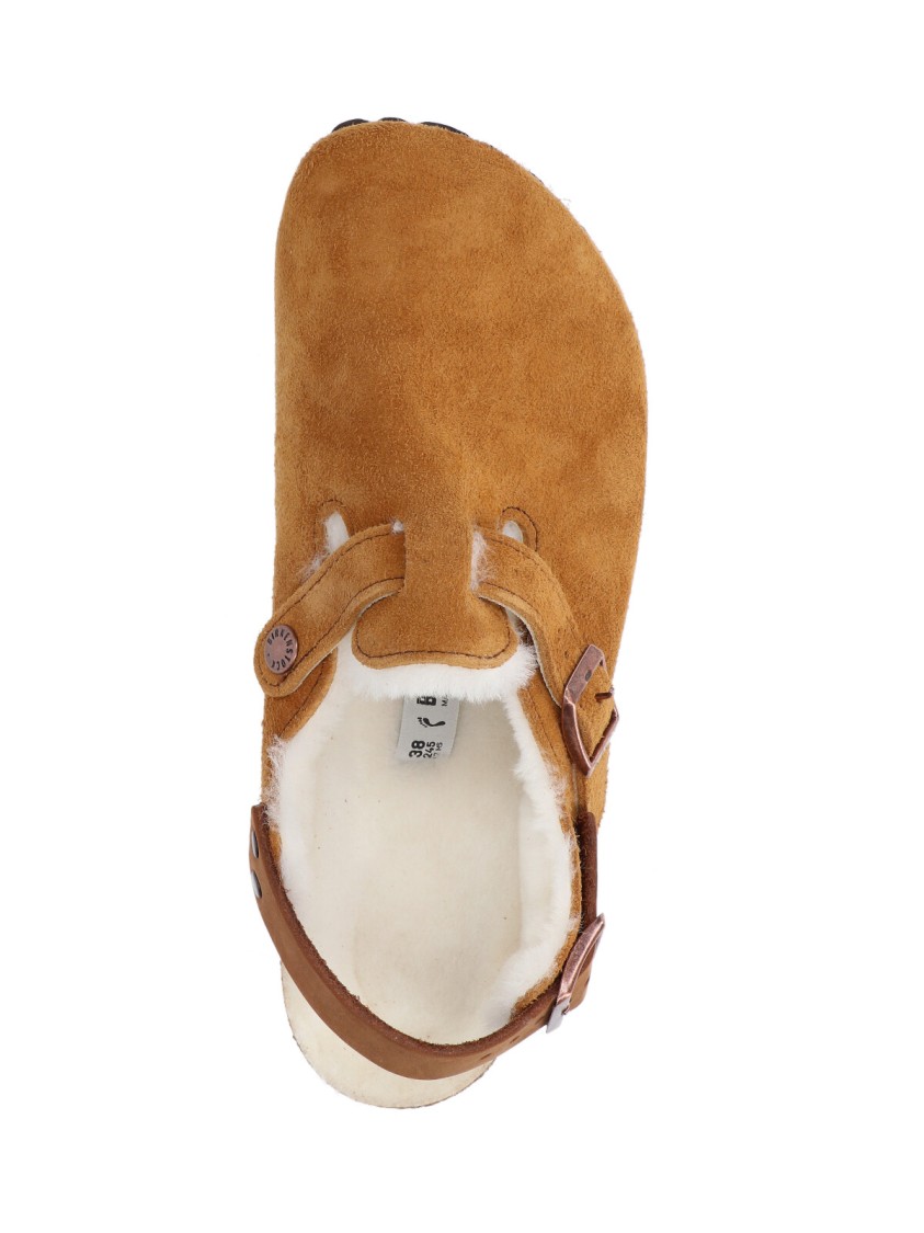 Birkenstock Ciabatta Tokio Inside Shearling Mink In Brown