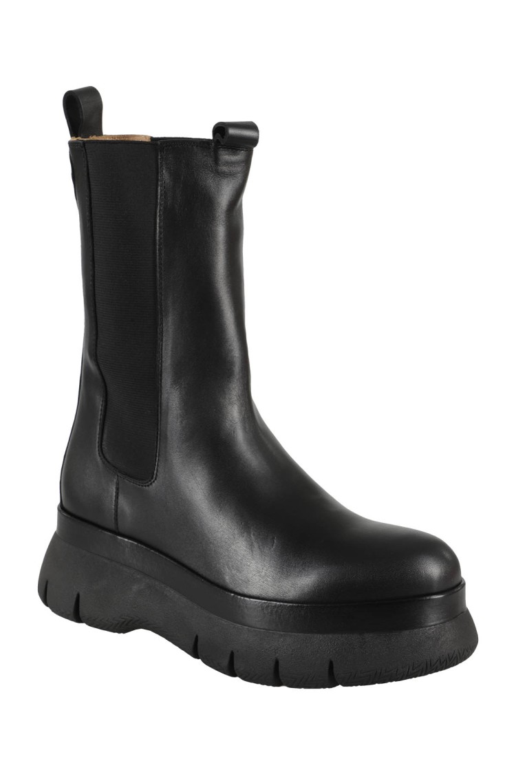 Isabel Marant Mecile Ankle Boots In Black Leather In Black