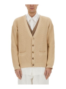 Moschino Relaxed Fit Organic Cotton Blend Cardigan | THE LIST