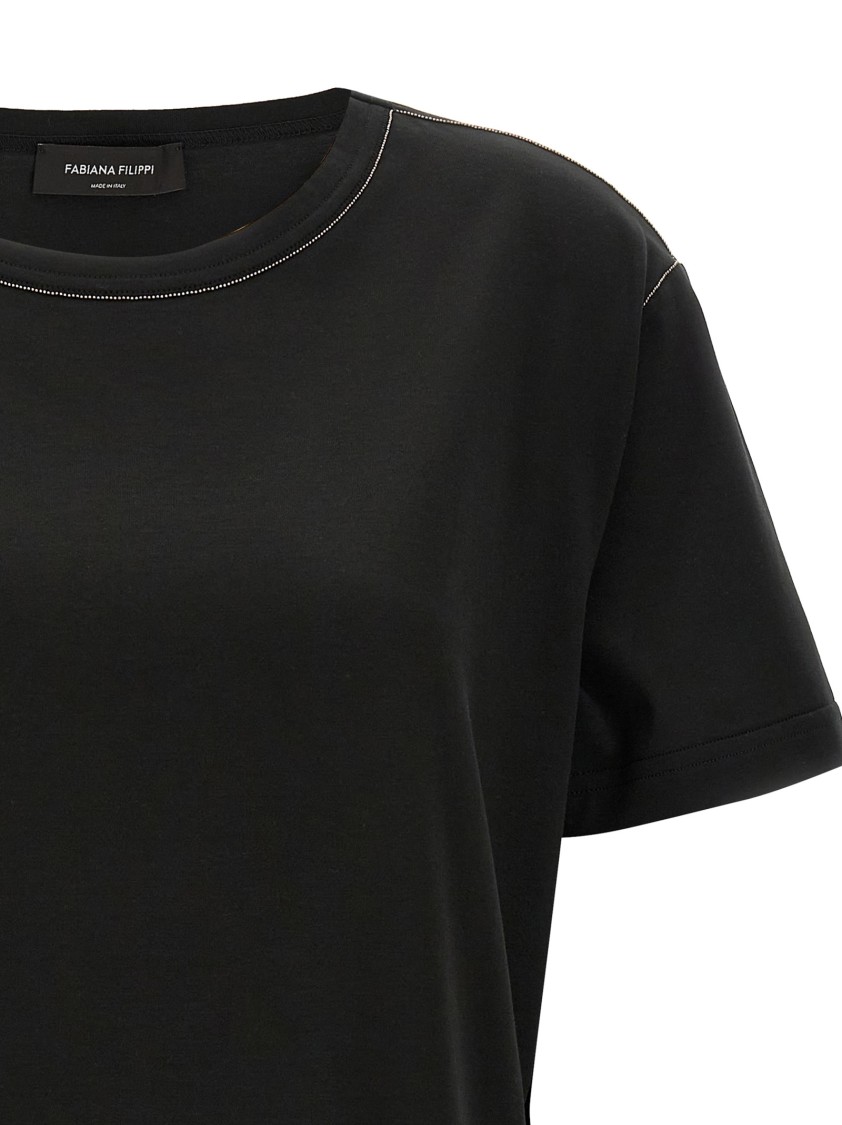 Fabiana Filippi T-shirt In Black | ModeSens