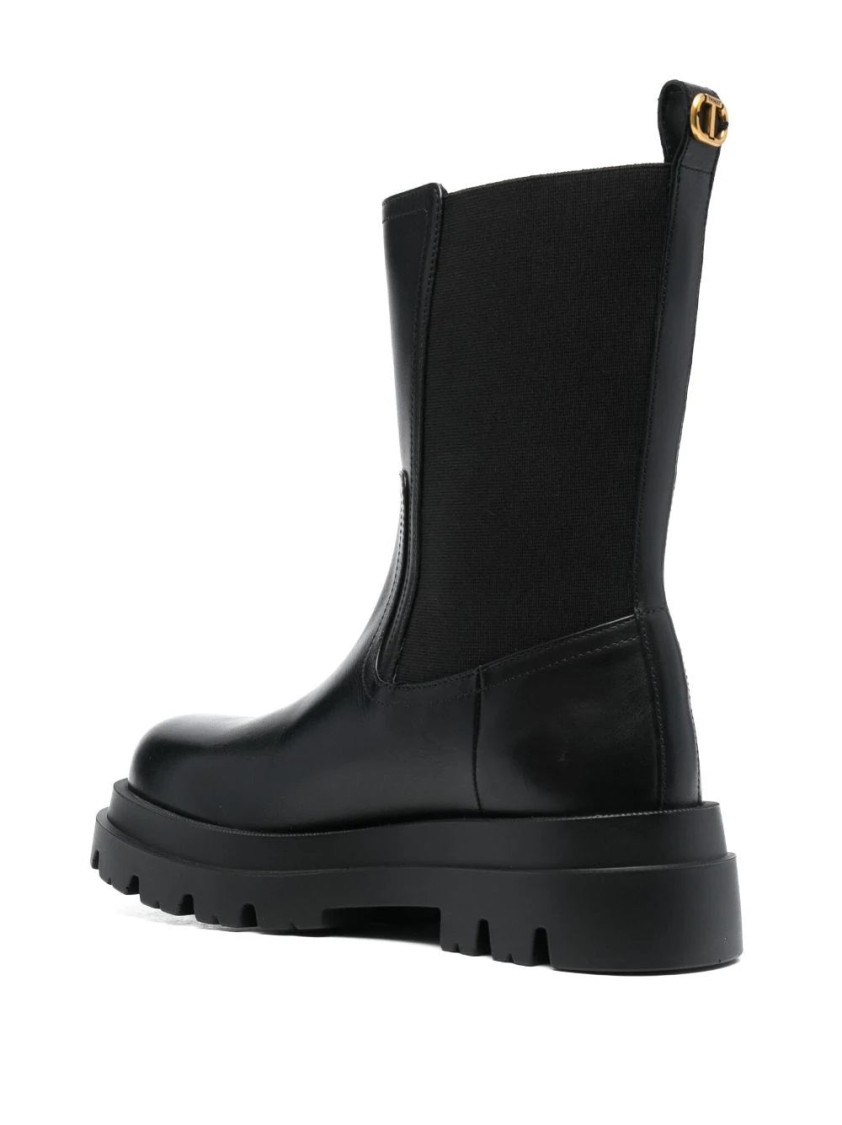 Twinset Twin-set Chelsia Booties In Black