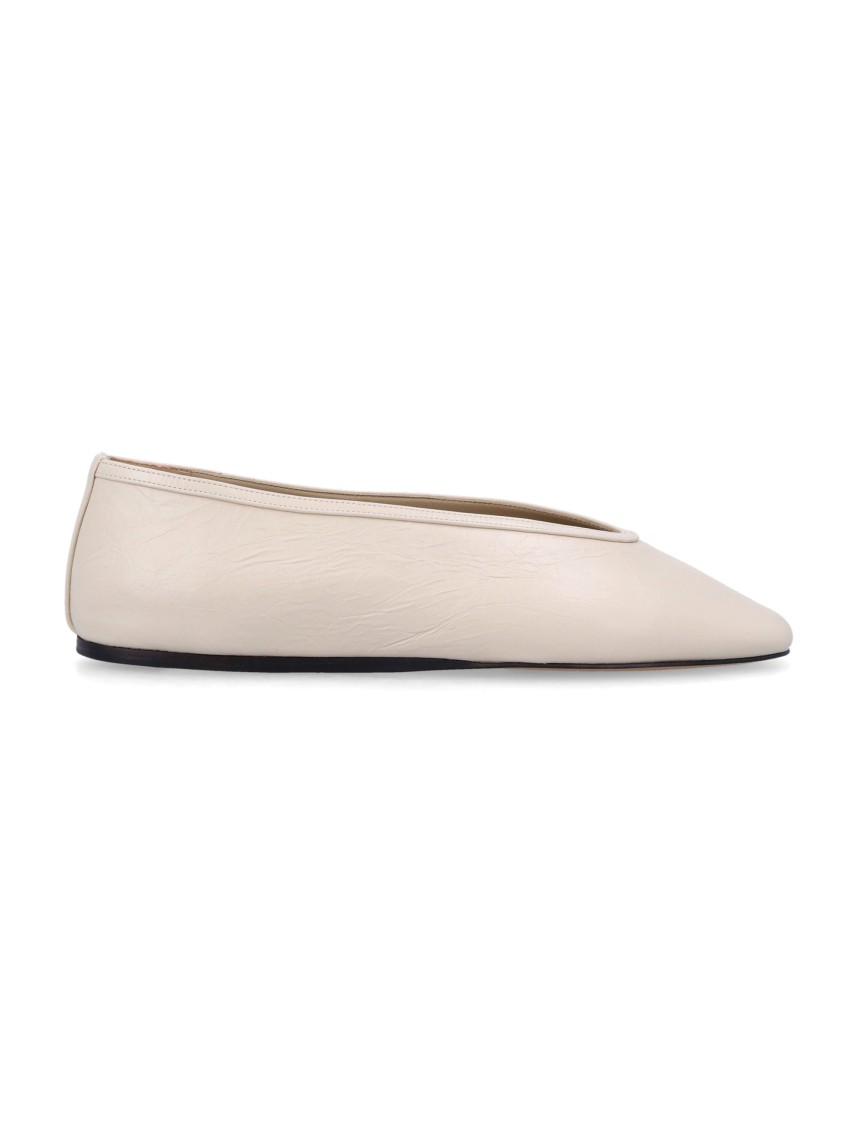 Shop Le Monde Beryl Le Monde Béryl Luna Naplack Leather Slipper In Neutrals