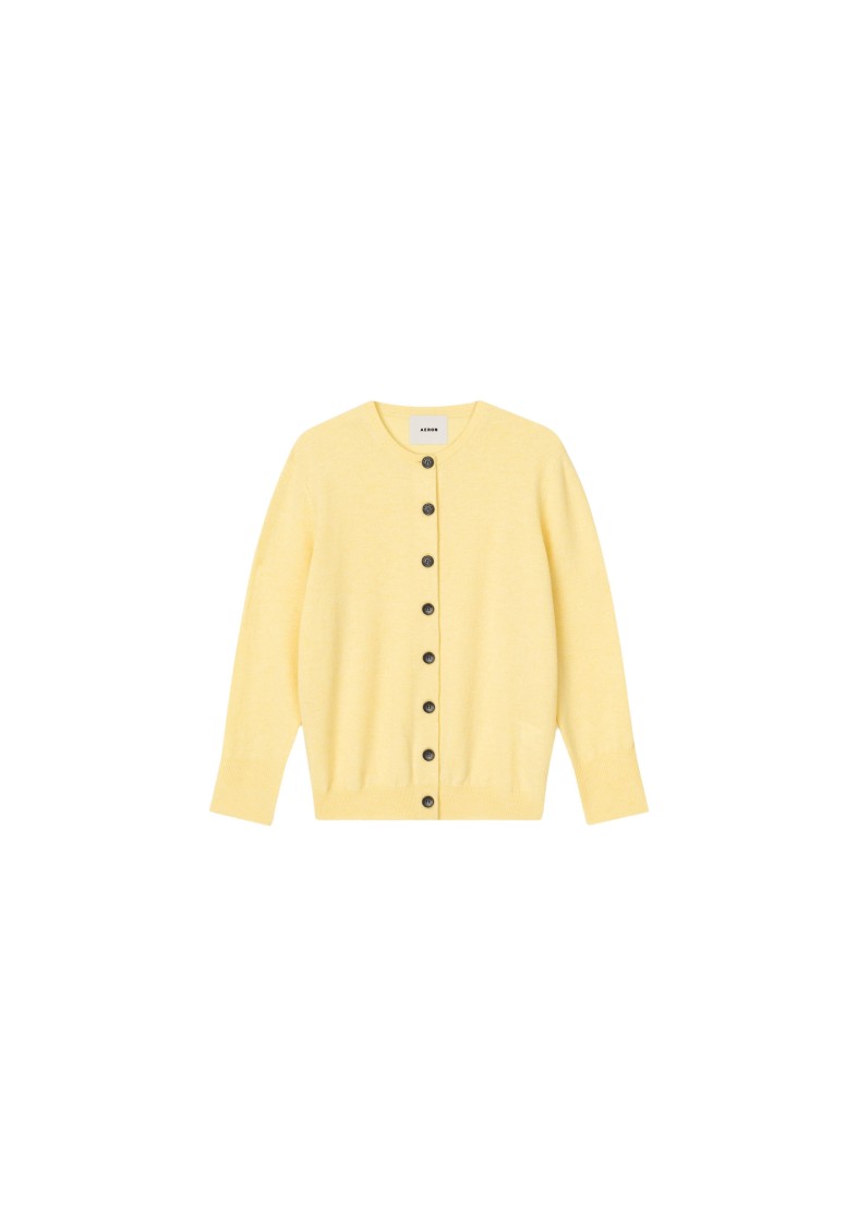 Shop Aeron Plie - Pure Merino Wool Cardigan In Neutrals