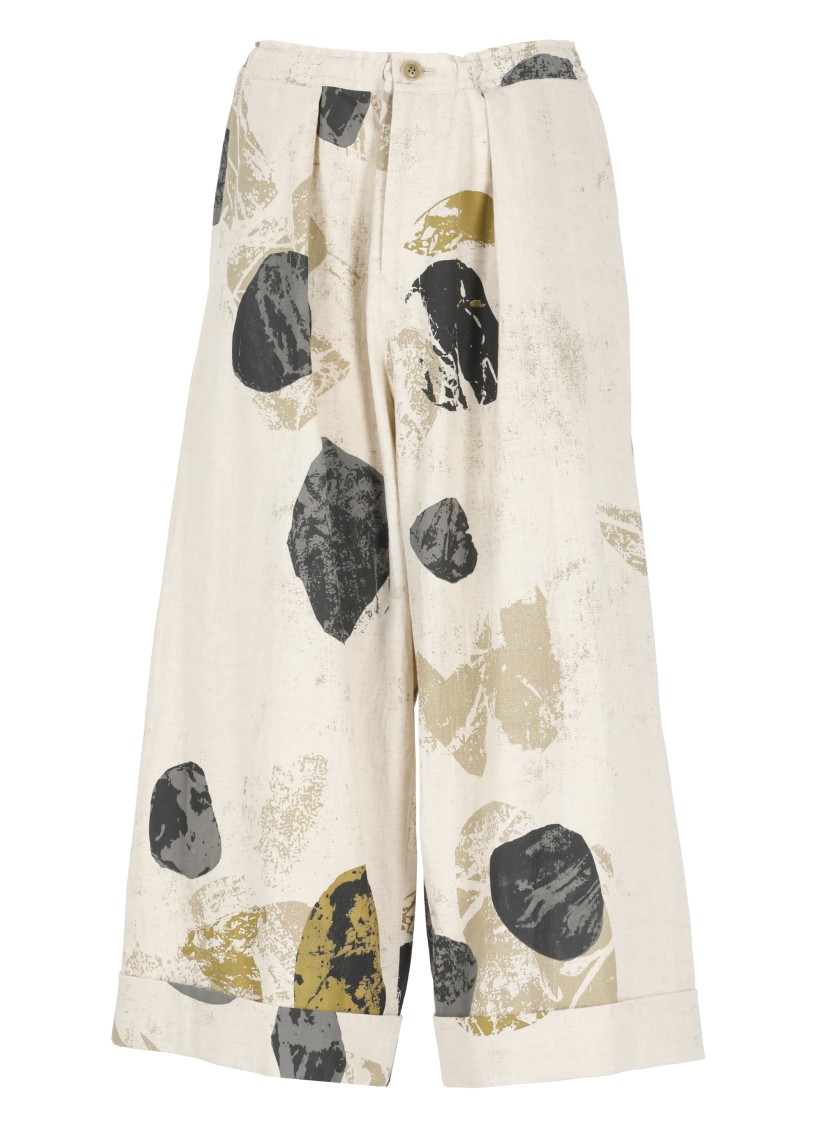 Y's Abstract-print Trousers