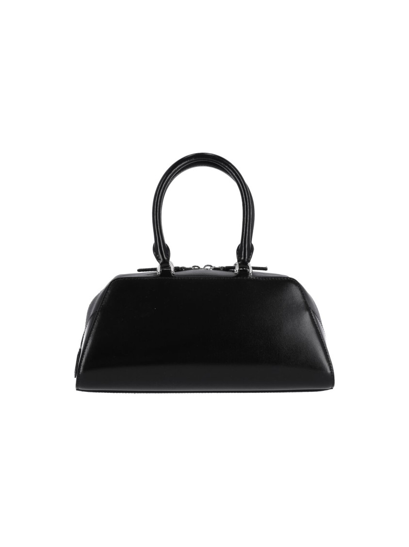 Givenchy Structured Black Handbag With Glossy Finish And Versatile Straps In Black