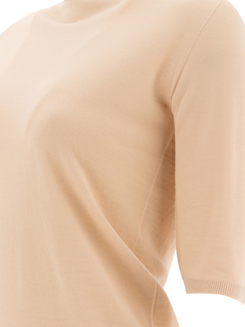 Max Mara Wool Turtleneck In Neutral