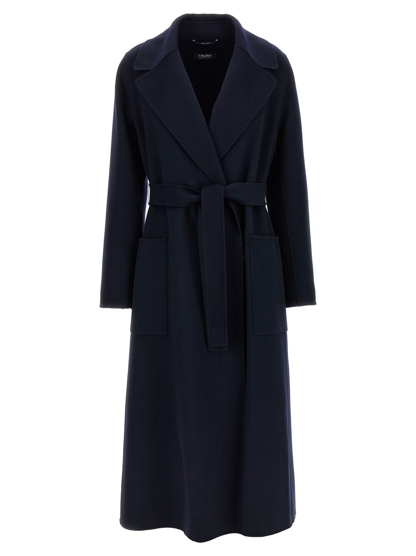 Max Mara Paolore Coats And Trench Coats Blue In Blue
