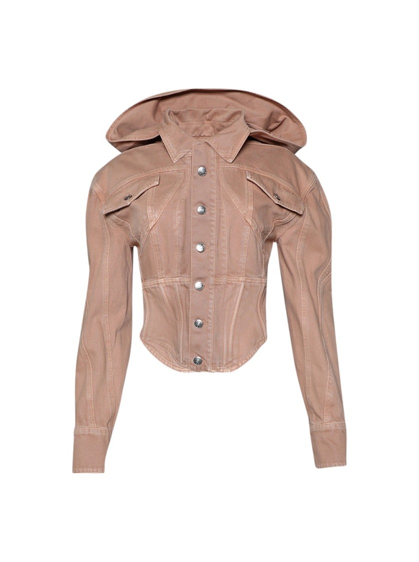 Mugler Corseted Denim Jacket