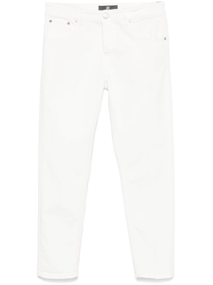Pt Torino Tapered Jeans In White
