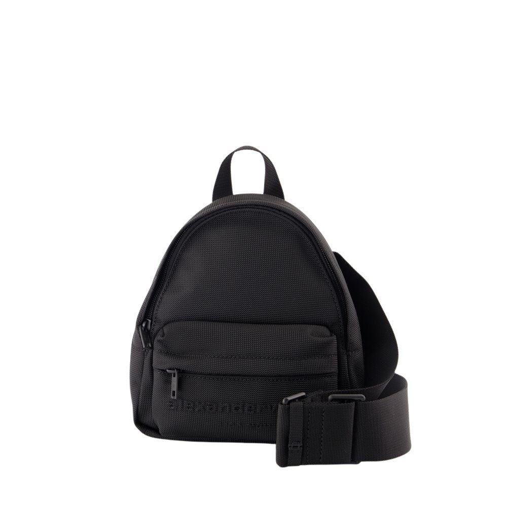 Shop Alexander Wang Punch Mini Sling Backpack - Nylon - Black