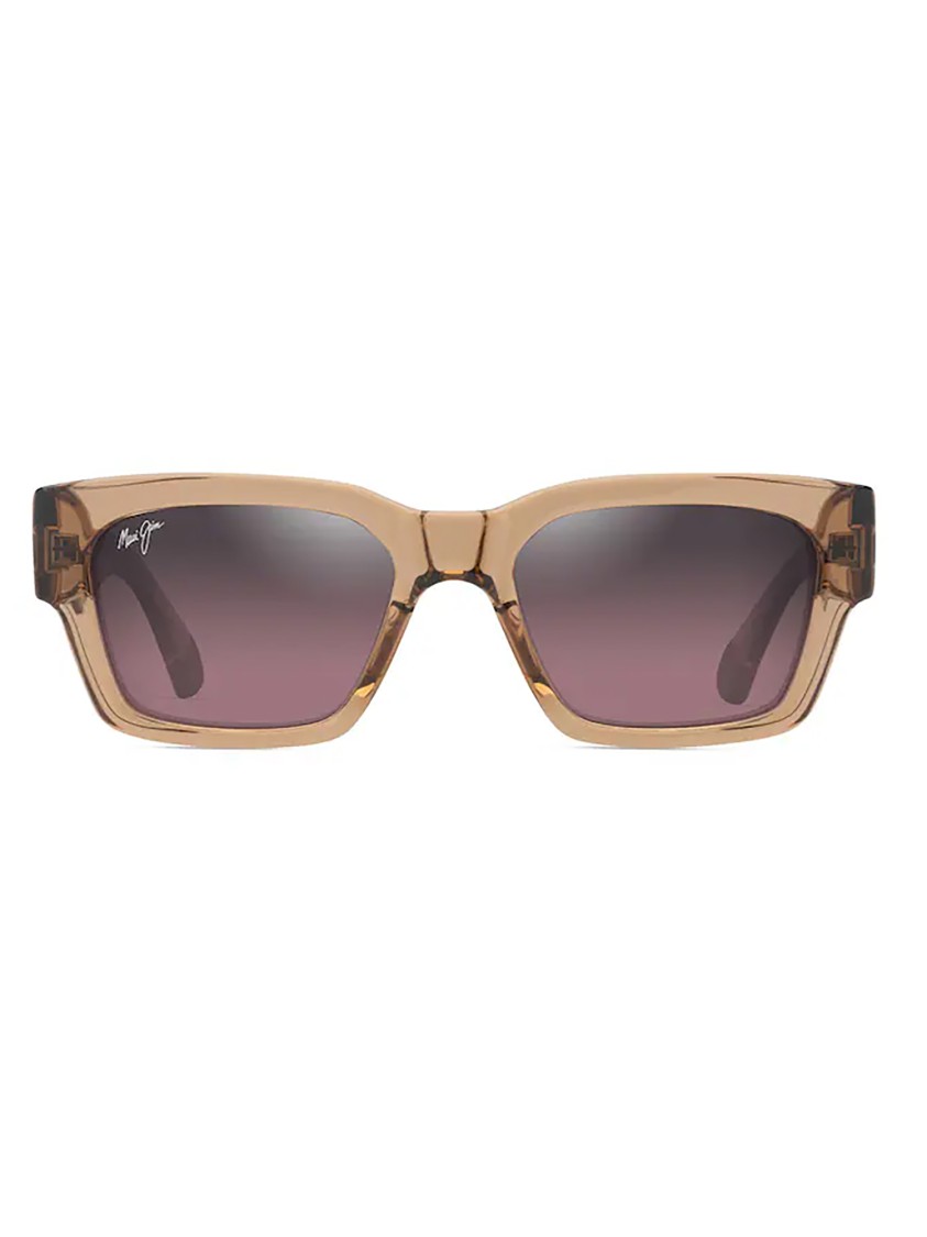 Maui Jim Kenui Oversized Square Frame Sunglasses In Brown