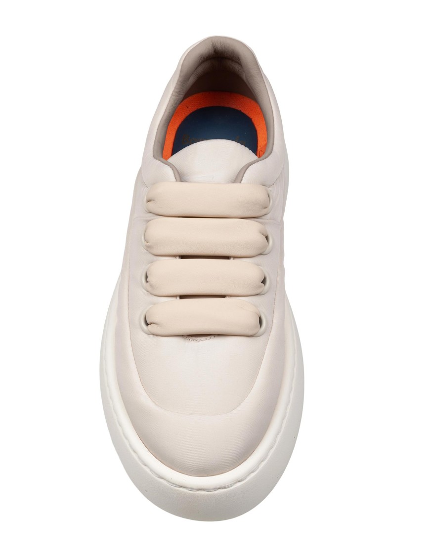 Barracuda Cream Water-repellent Fabric Sneakers In Pink
