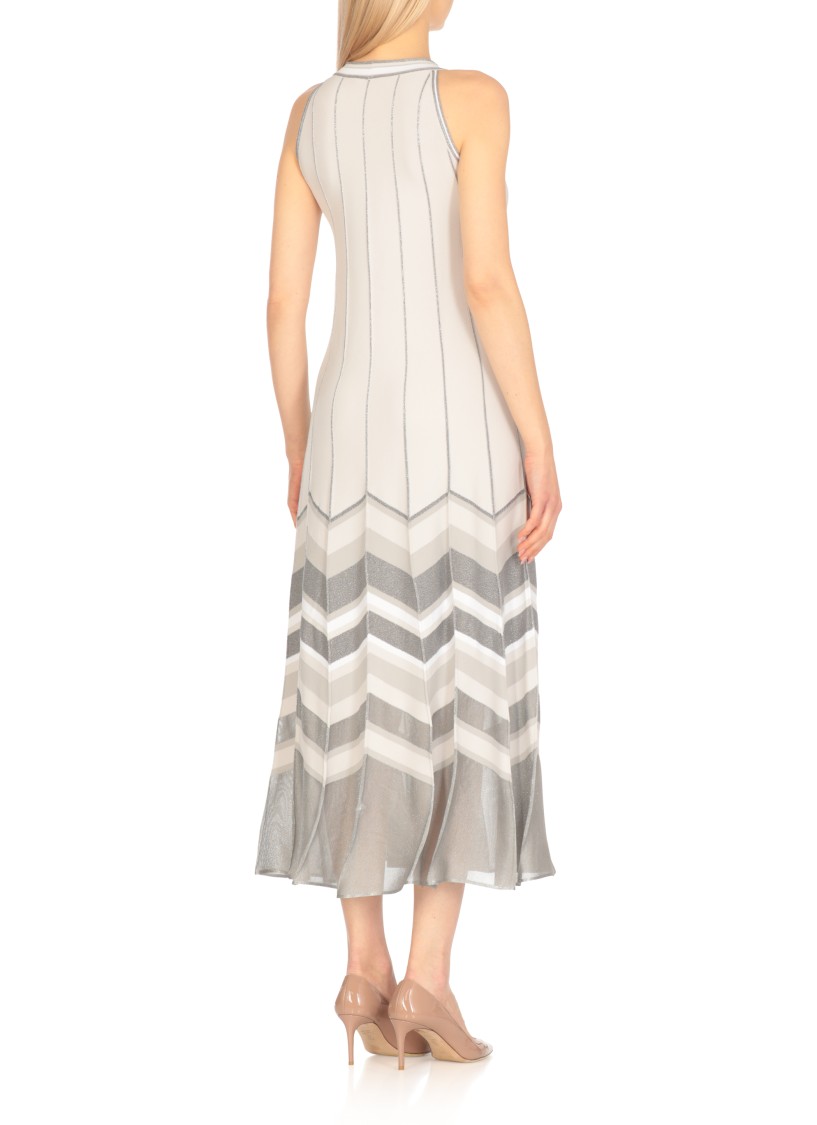 D EXTERIOR D. EXTERIOR GREY VISCOSE BLEND DRESS