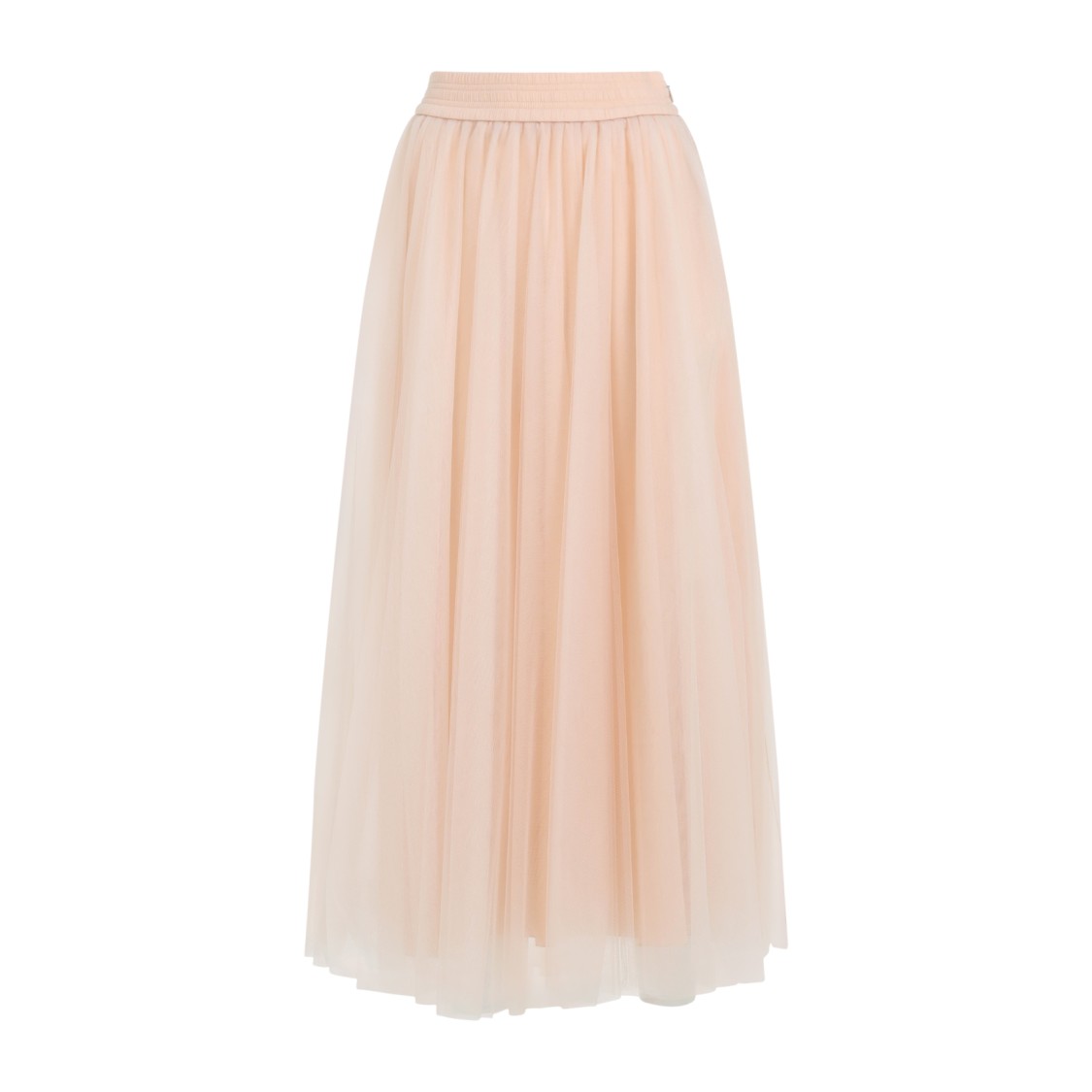 Shop Fabiana Filippi Pink Tulle Midi Skirt