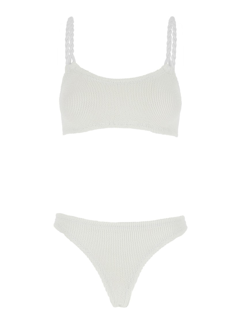 Hunza G Phoebe' White Bikini With Twisted Straps