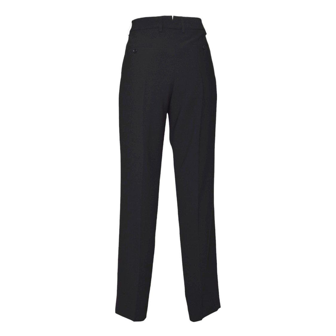 Aspesi Dark Blue Crepe Cady Trousers