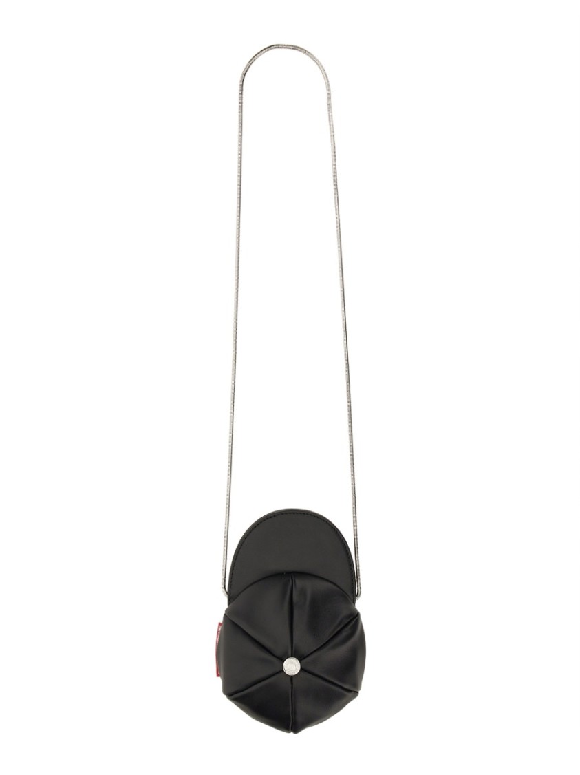 Moschino Pleated Mini Bag With Adjustable Chain Strap