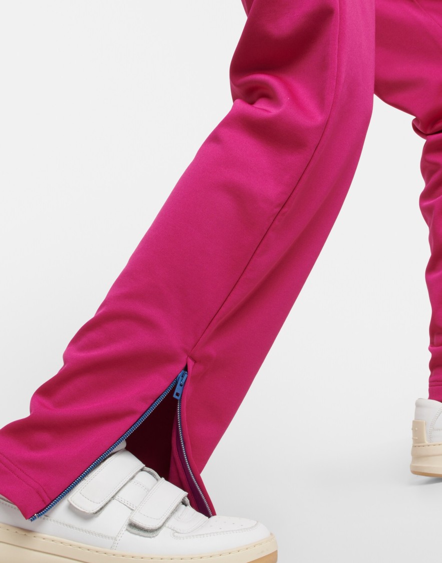 Acne Studios Fuchsia Pink Feist Face Track Pants In Pink