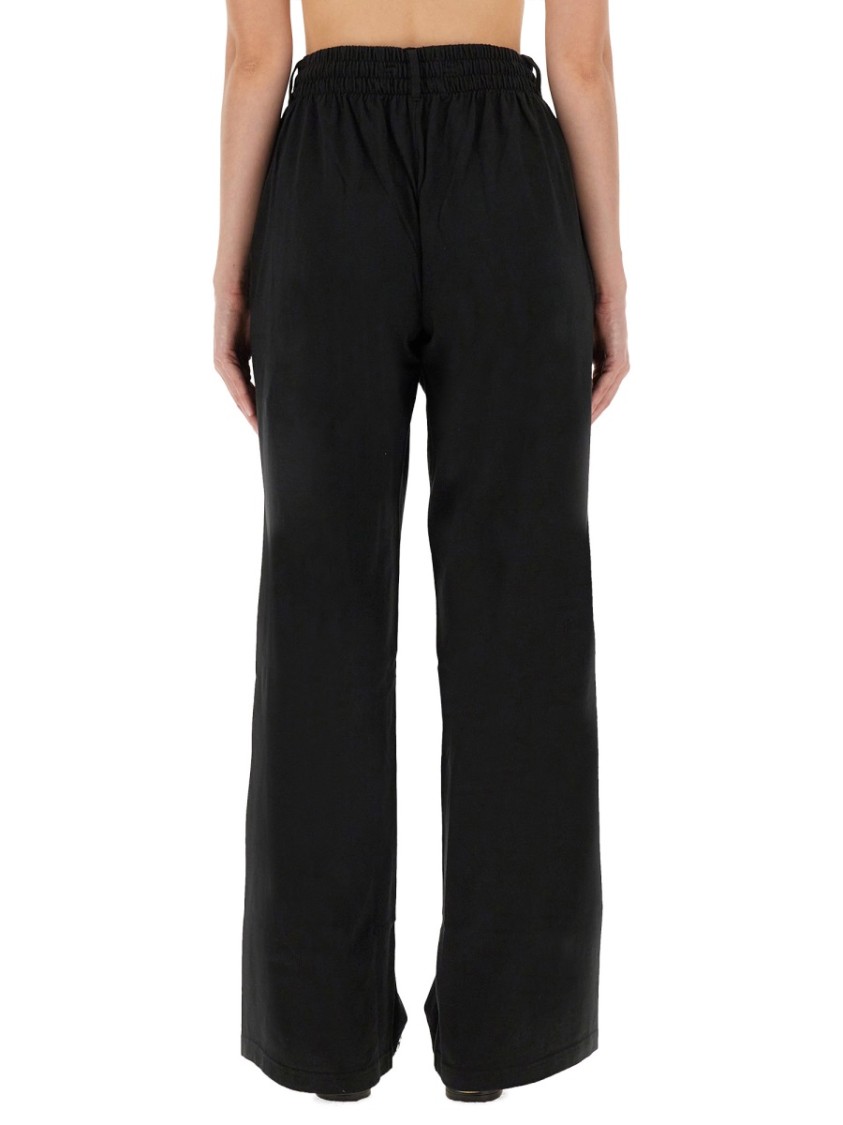 ◆Alexander Wang23SS◆Crystal Thong◆ラウンジパンツ◆Black◆ Alexander Wang Crystal Thong Satin Trousers | Black | FARFETCH