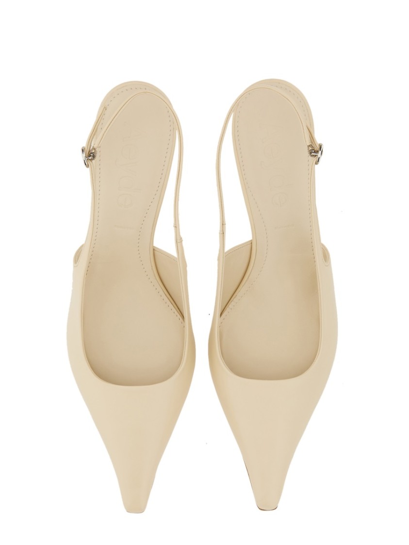 Aeyde Catrina Leather Kitten-heel Slingback Pumps
