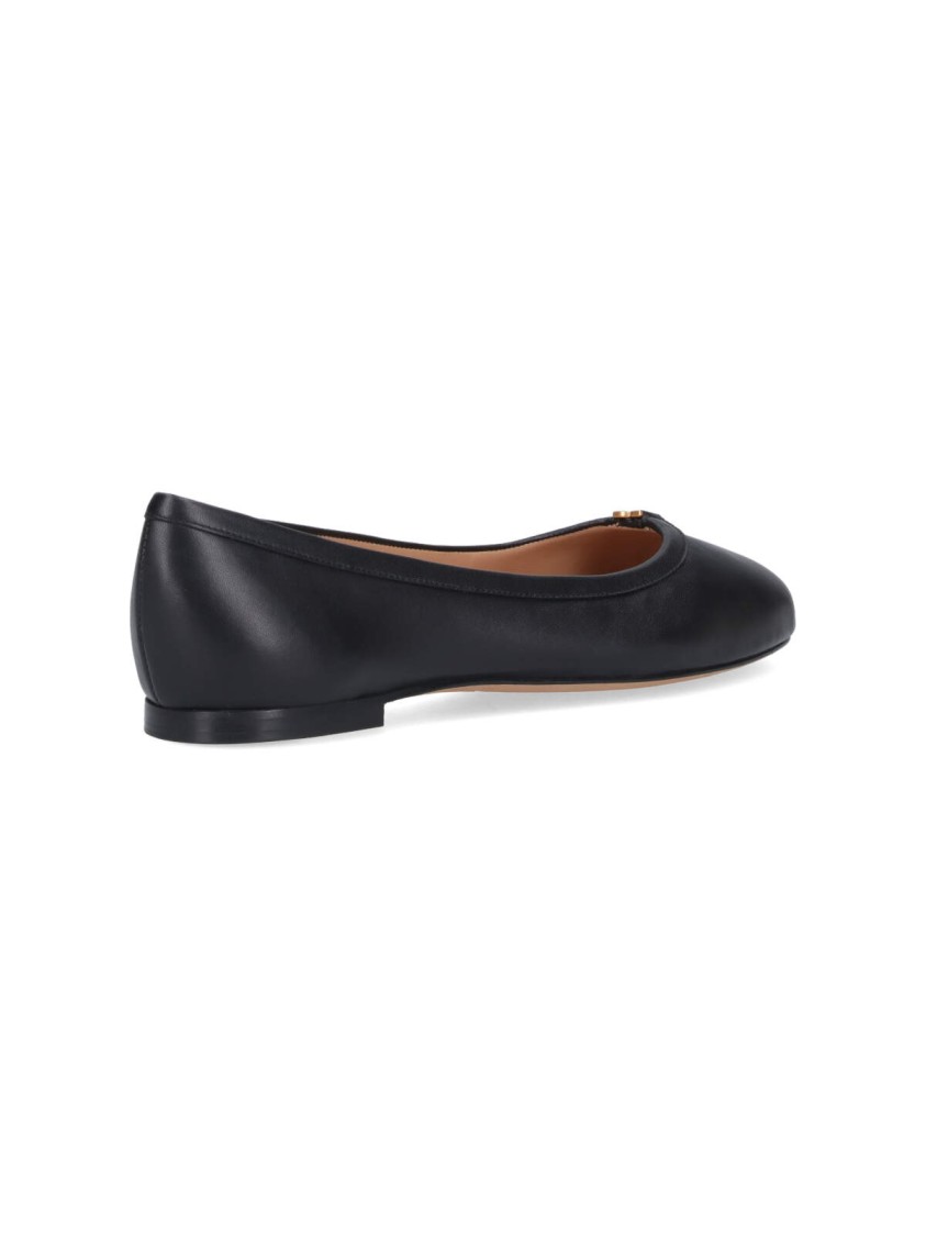 Shop Chloé Marcie Ballerinas In Black Leather