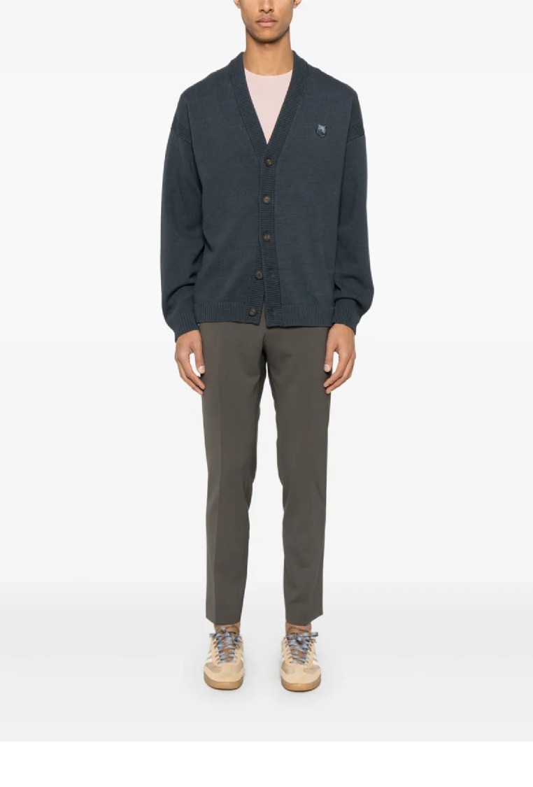 Shop Maison Kitsuné Bold Fox Head Patch Comfort Cardigan