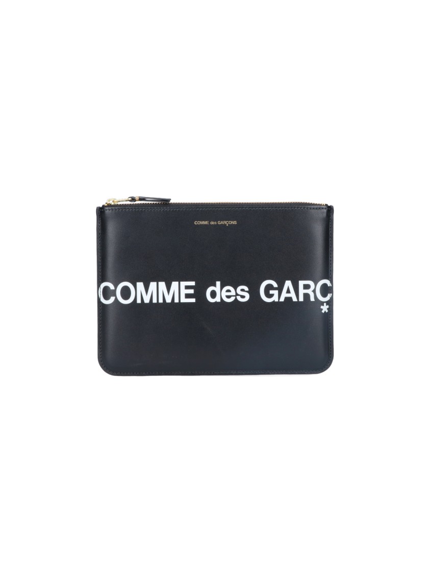 COMME DES GARÇONS COMME DES GARÇONS LOGO POUCH – BLACK