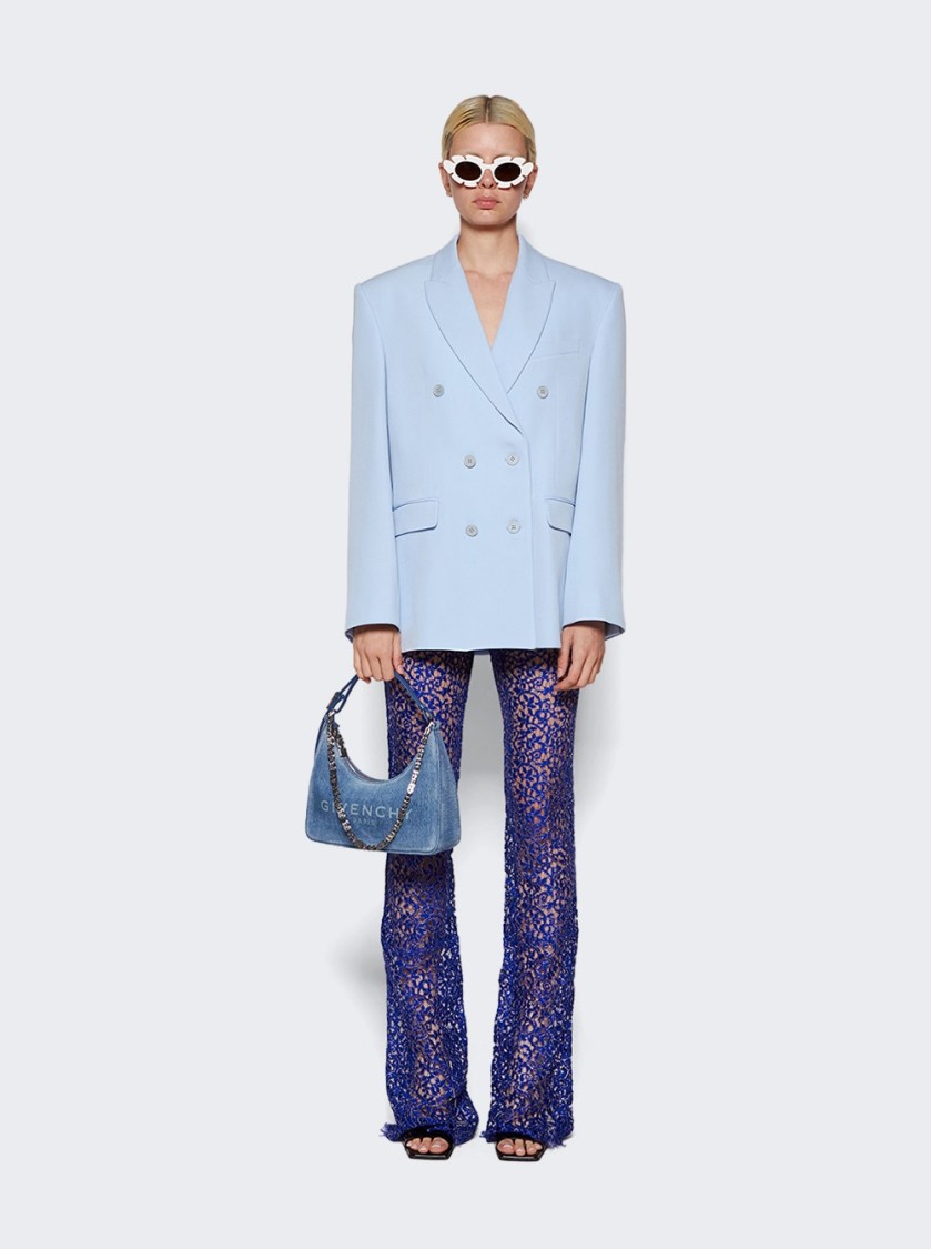 Wardrobe.nyc Wool Double Breasted Blazer With Peak Lapel