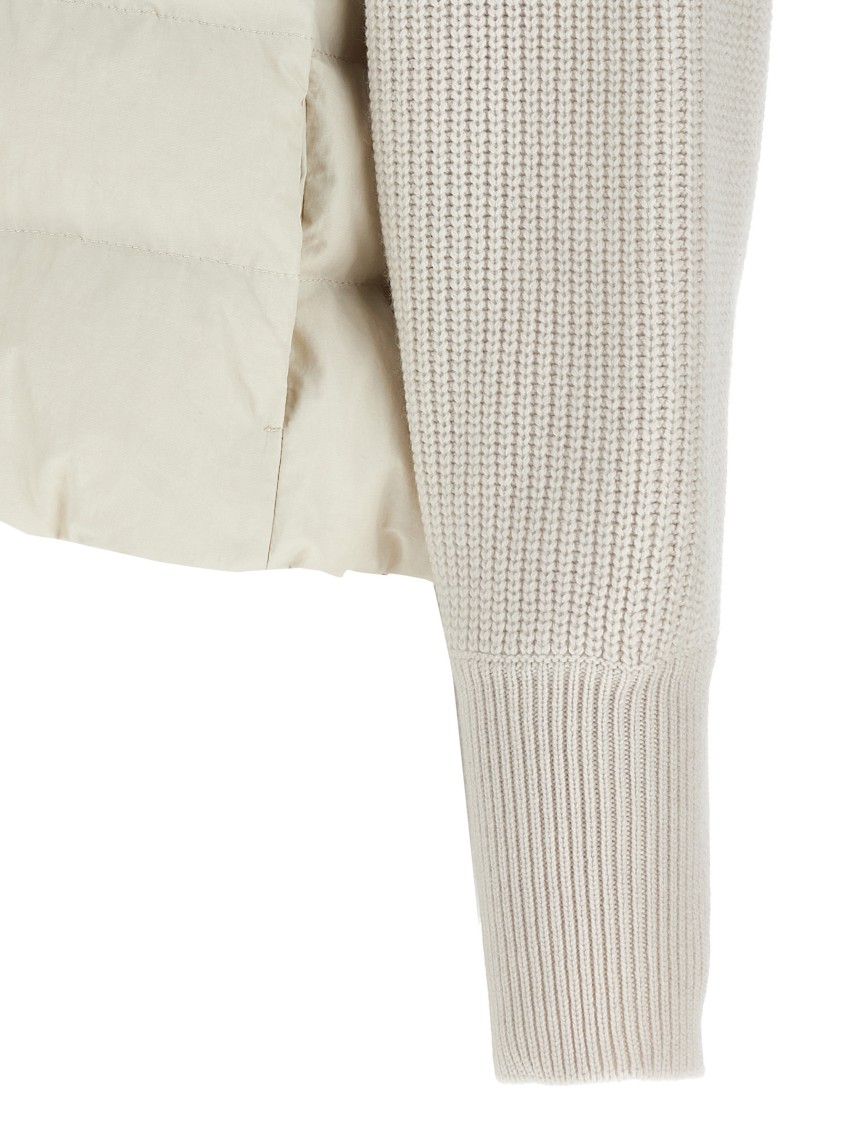 Brunello Cucinelli Wool Sleeved Down Jacket