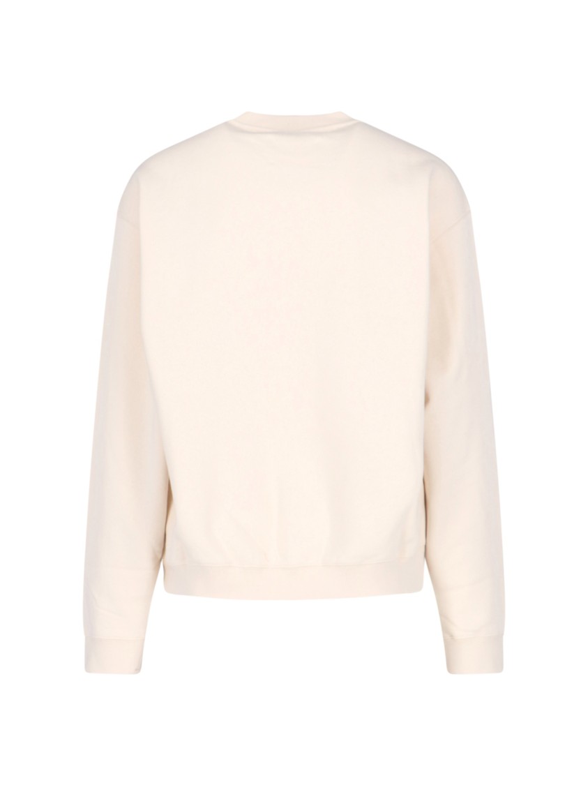 Jil Sander Logo Print Crewneck Sweatshirt