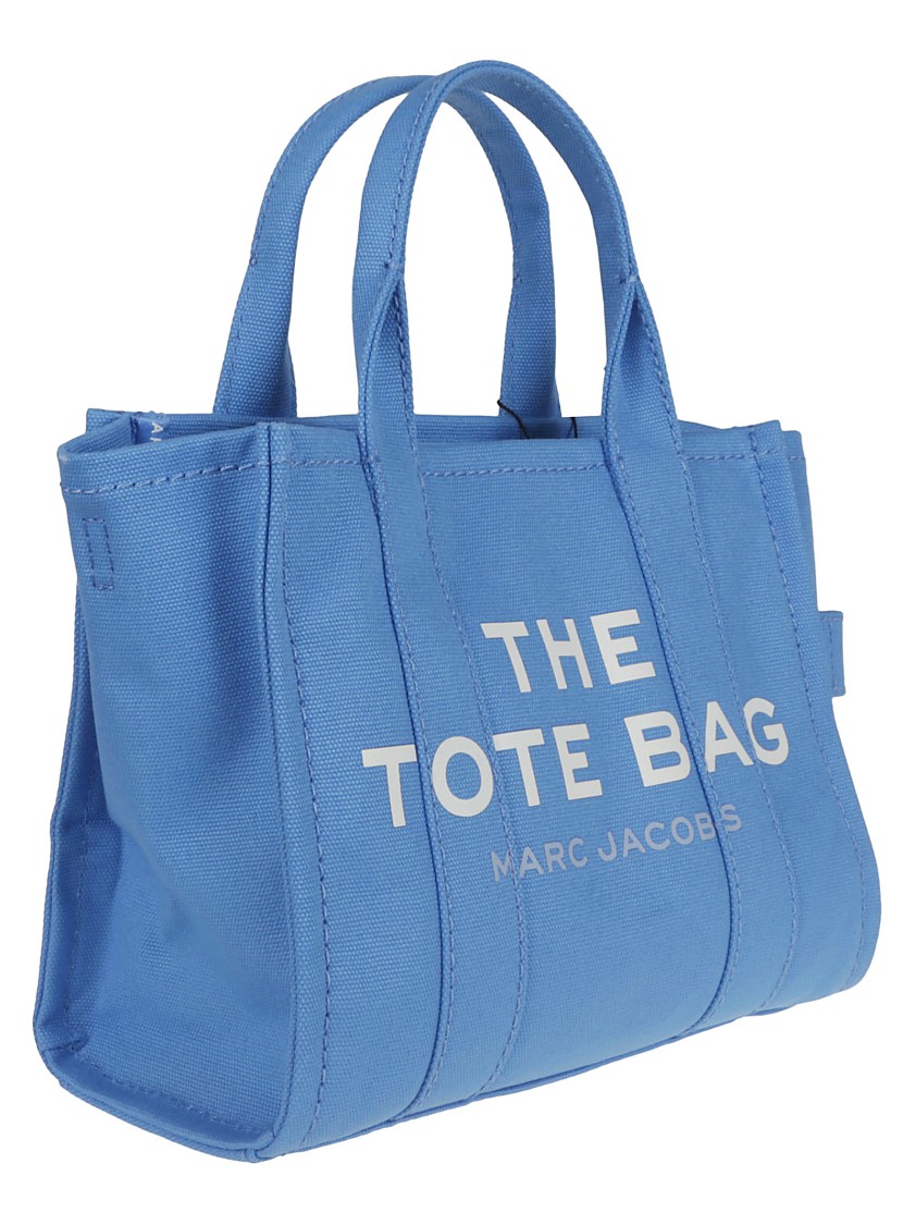 Marc Jacobs Structured Beige Cotton Tote With Contrasting Logo Print