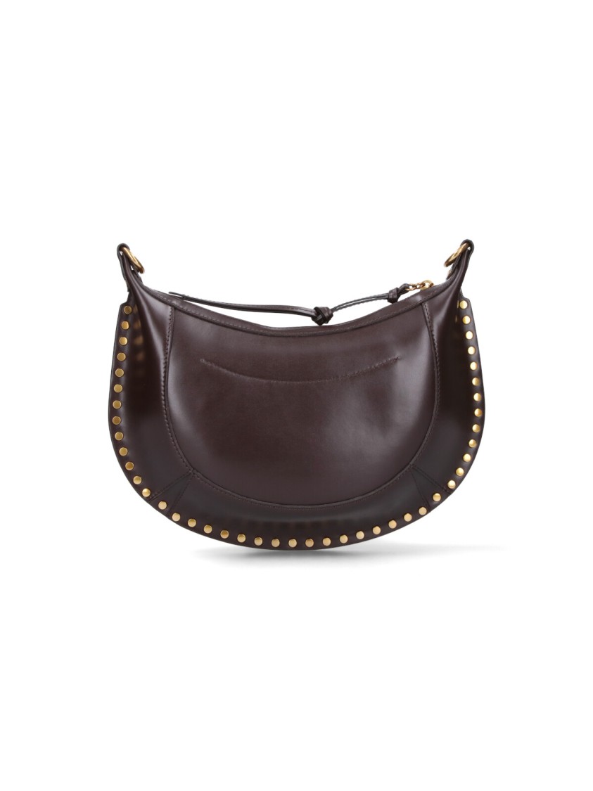 Isabel Marant Naoko Leather Crossbody Bag In Brown