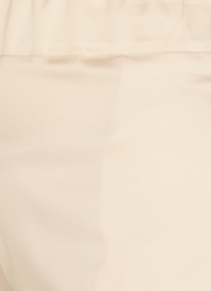 Shop D Exterior D. Exterior Beige Satin Pants In Neutrals