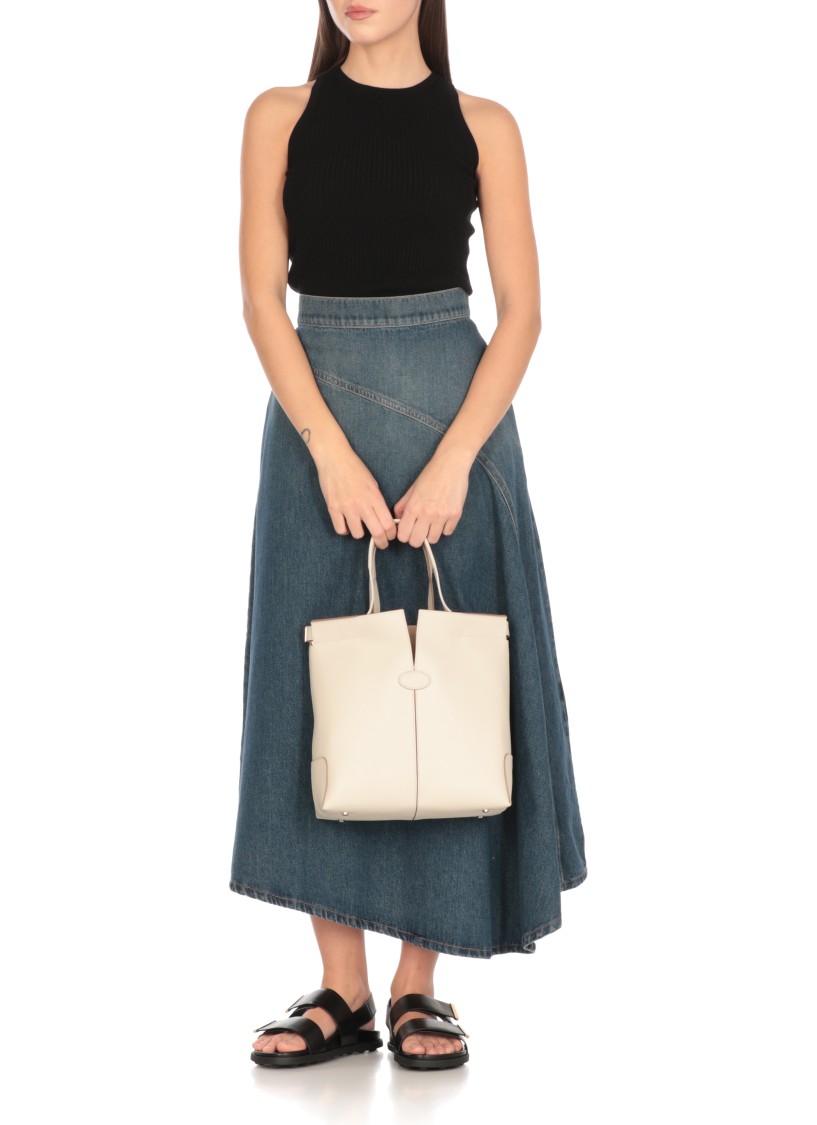 TOD'S TOD'S IVORY LEATHER BAG