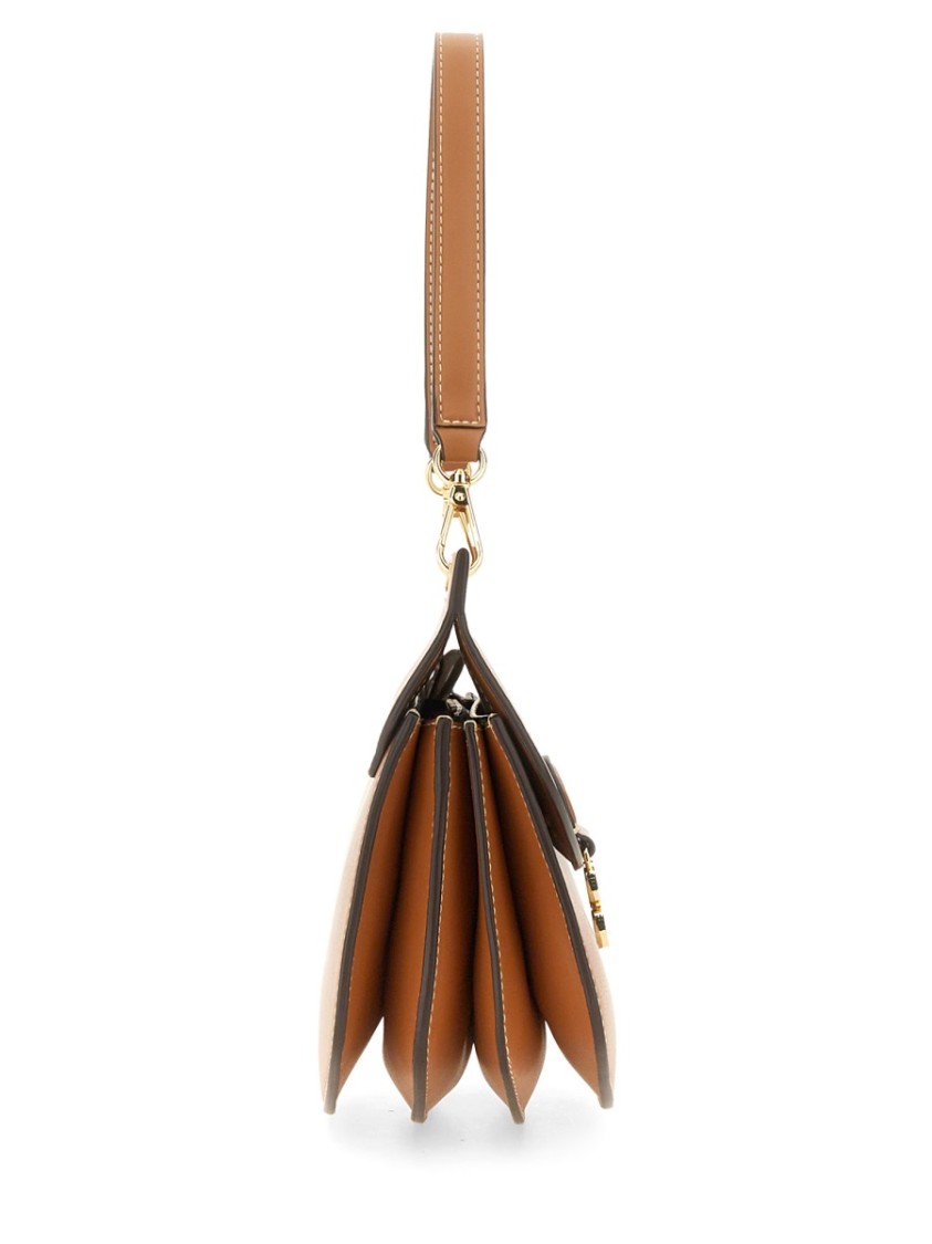 Ganni Small Shoulder Bag Adjustable Strap In Brown
