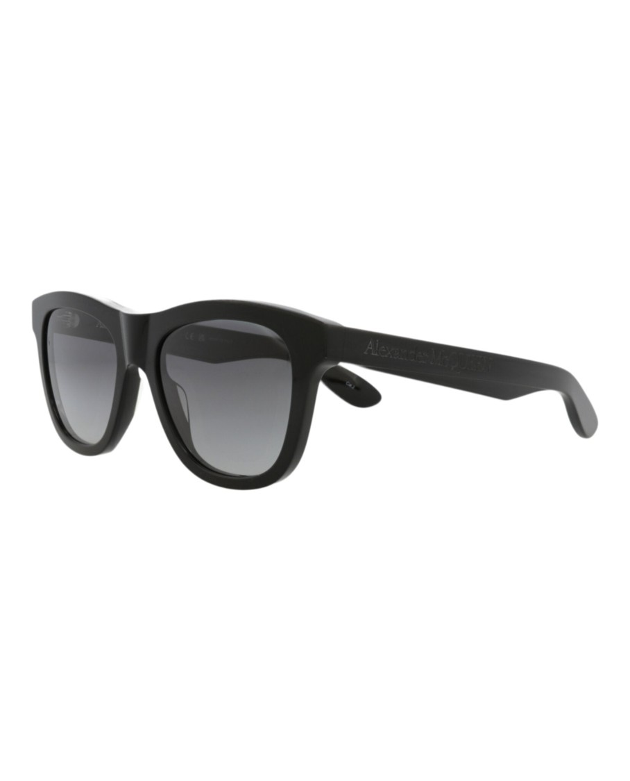 Alexander Mcqueen Square-frame Recycled Acetate Sunglasses In Gray