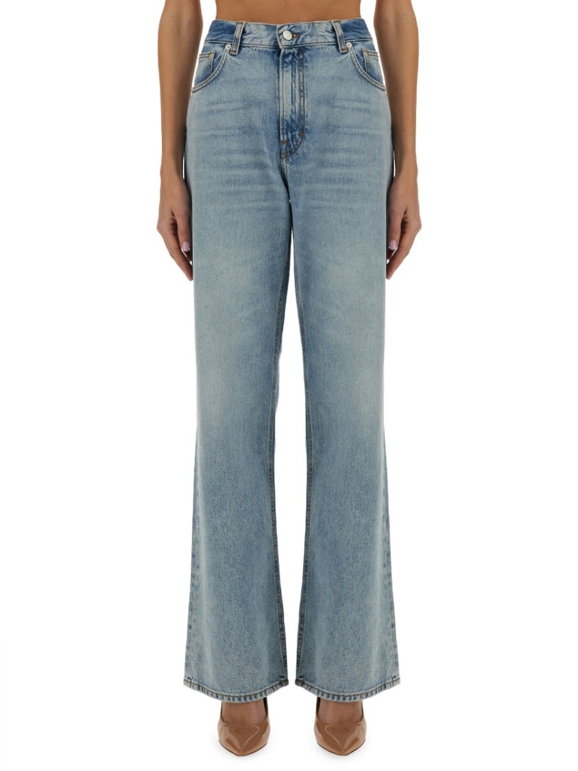Shop Haikure "korea" Jeans In Blue