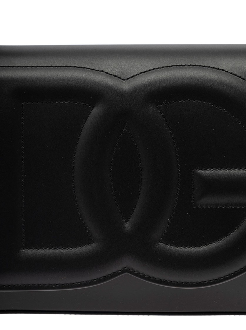 Shop Dolce & Gabbana Dg Logo' Black Shoulder Bag