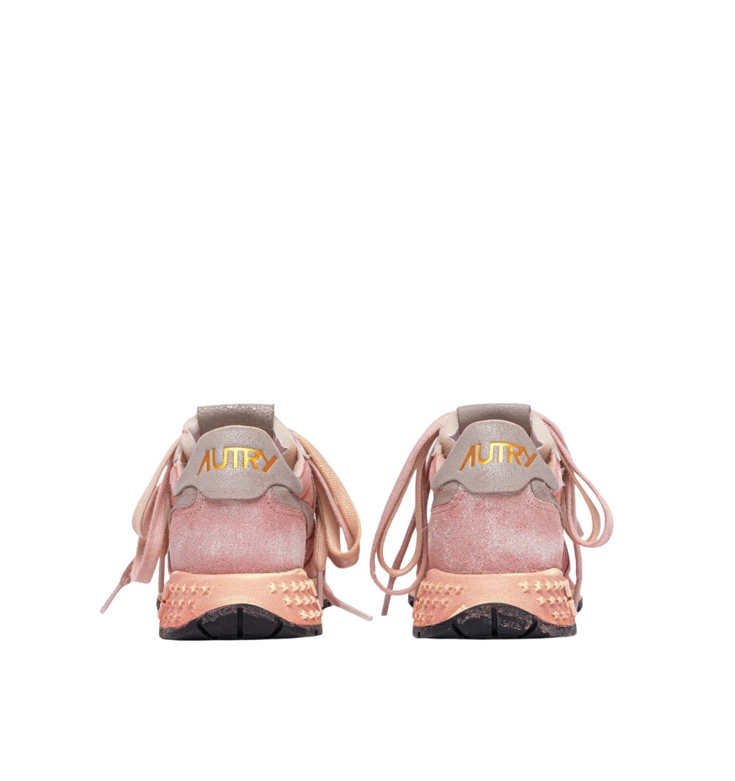 Autry Reelwind Sv Low Sket Nyl Pink Pink Sneaker In Neutral