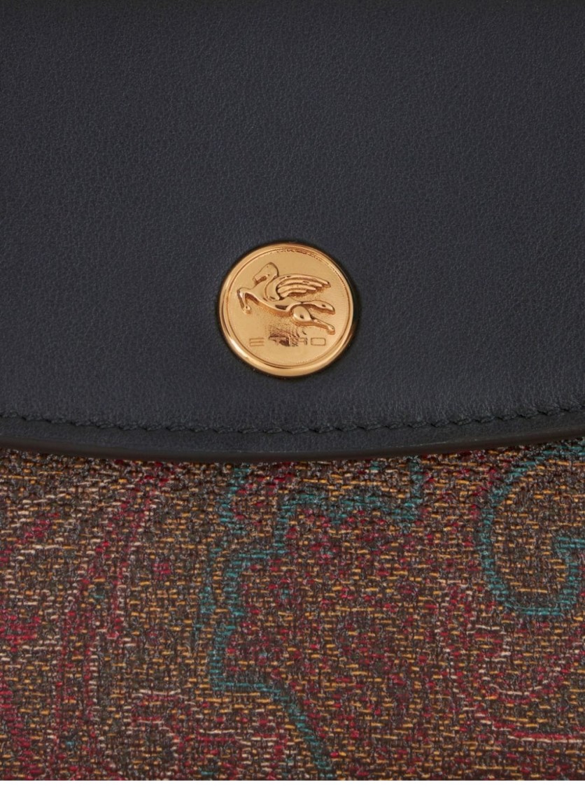 Etro Textured Wallet With Intricate Patterns