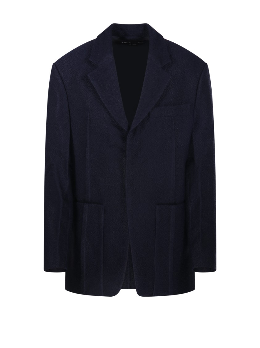 Jacquemus Navy La Casa 'la Veste D'homme' Blazer In Blue
