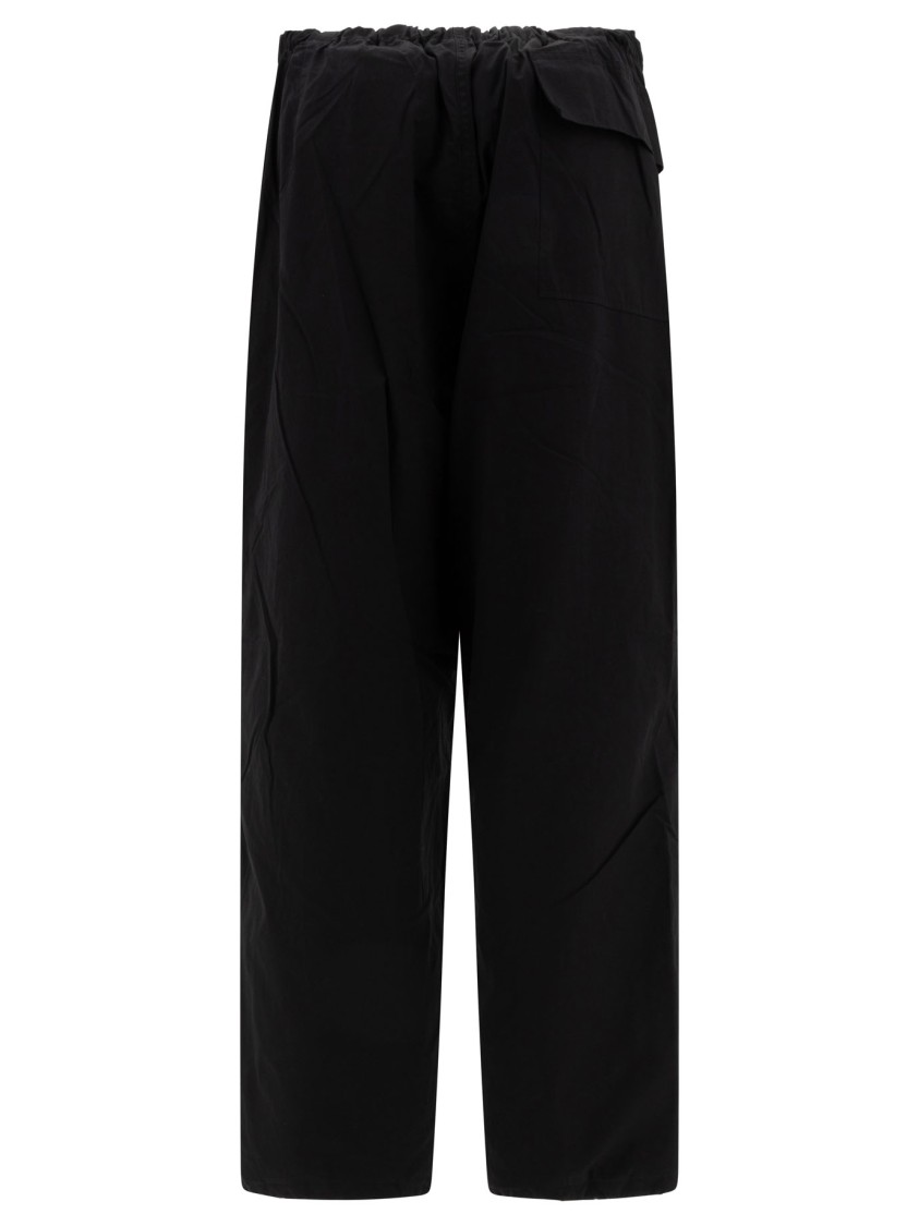 Nanamica Drawstring Trousers With Cargo Pockets And Primaloft Padding In Black