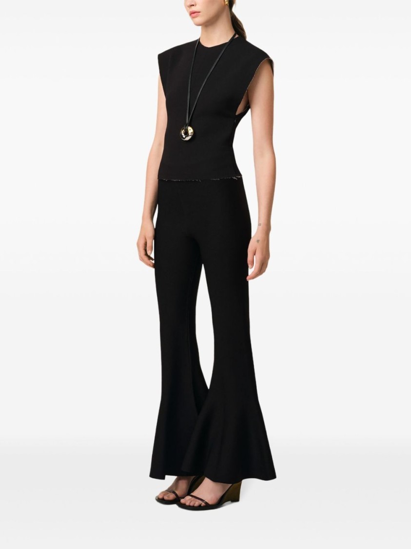 Ami Alexandre Mattiussi Black Godet Short Trousers Black In Black